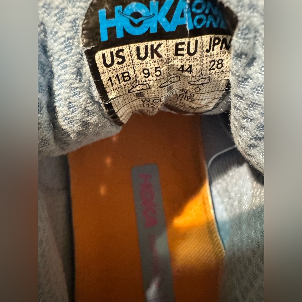 HOKA Women's Blue and Orange Athletic Shoes - Picture 8 of 8